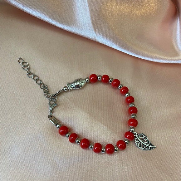 Glazed Ceramic Bead Bracelet Boho - Picture 4 of 7